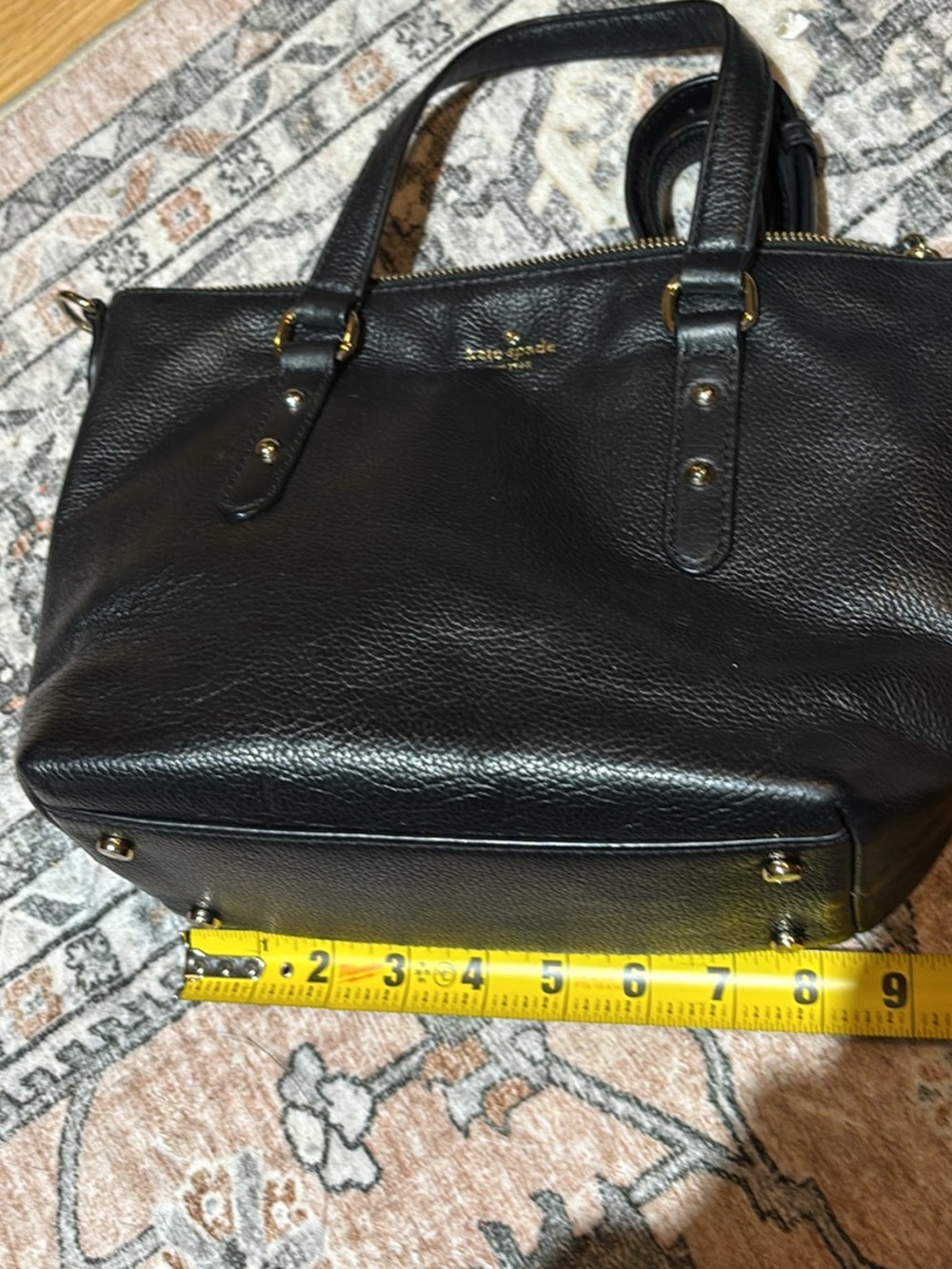 Kate Spade New York Black Pebbled Leather Satchel